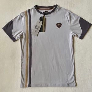 NEW R.Pessoa by Horseware gray cotton tee M